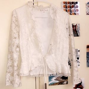 Lace White Long Sleeve